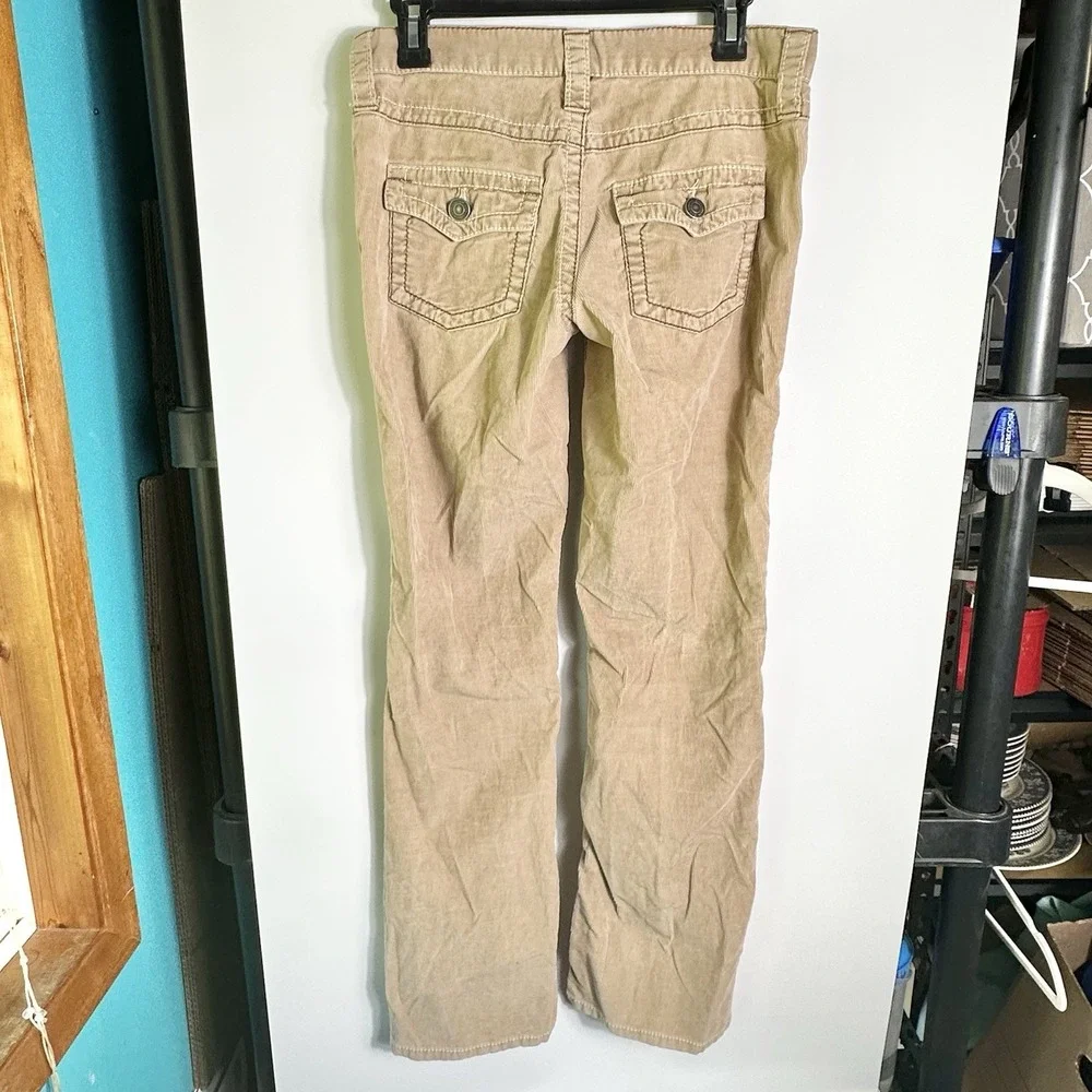 Vintage London Jean Brown Corduroy Bootcut Low Rise Pants Womens 4 Y2K Very Gd